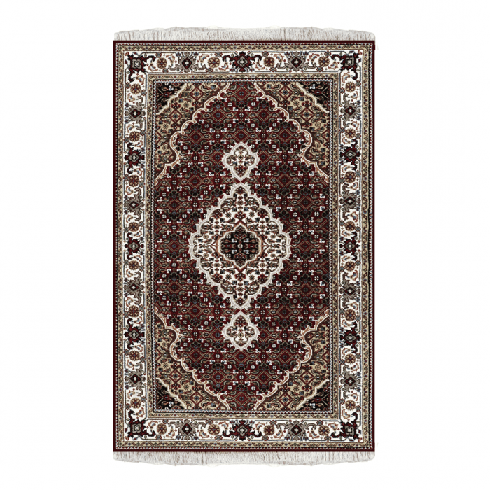 Tabriz Mahi Wool and silk Persian Rug 3' X 5'1" ITEM# 0034