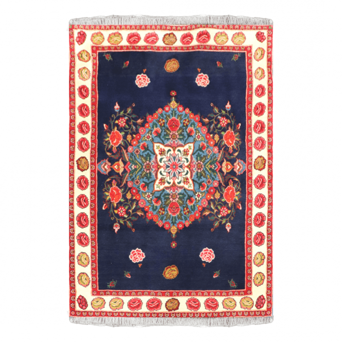 Dark Blue Kurdish Rug by FineRugs Direct 3'4" X 5' ITEM# 0074