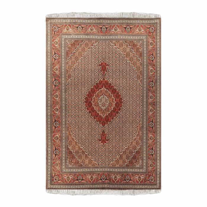 Tabriz Wool and silk Persian Rug 5' X 6'8" ITEM# 125