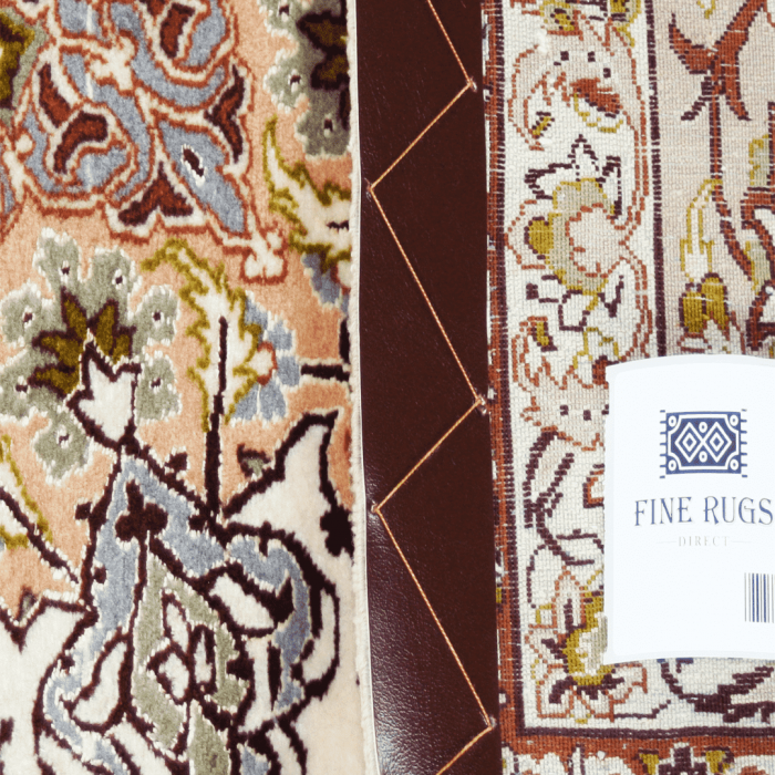 Isfahan Wool with Silk Foundation Persian Rug 5' X 7'7" ITEM# 136
