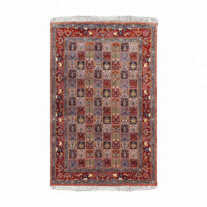 Qom wool and silk Persian Rug 6'5" X 10' ITEM# 222