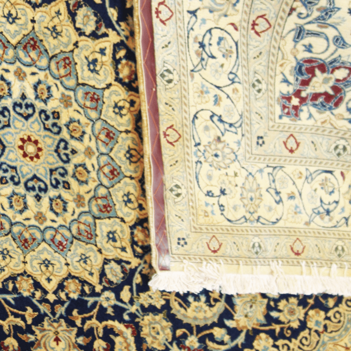 Naeen Wool and silk Persian Rug 6'5" x 10'0" ITEM# 300