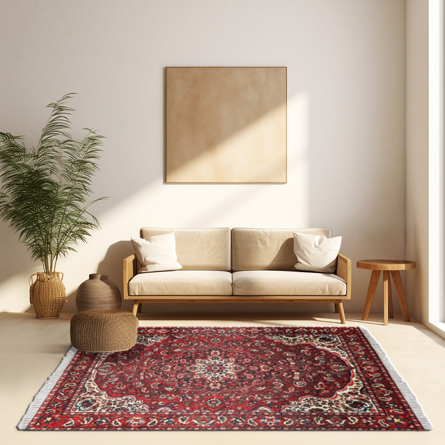 Sarouk Wool Persian Rug 6'9" x 10'6" ITEM# 311
