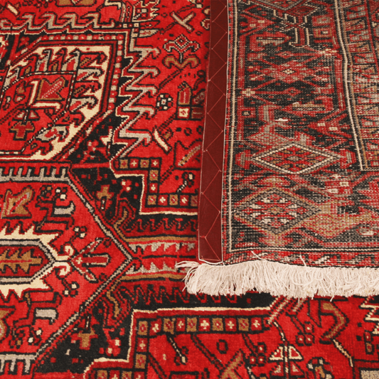 Antique Heriz Wool Persian Rug 7'8" X 11'2"  ITEM# 429
