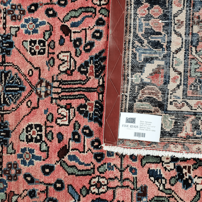 Hamadan Wool Persian Rug 3'3 X 6'4" ITEM# 467