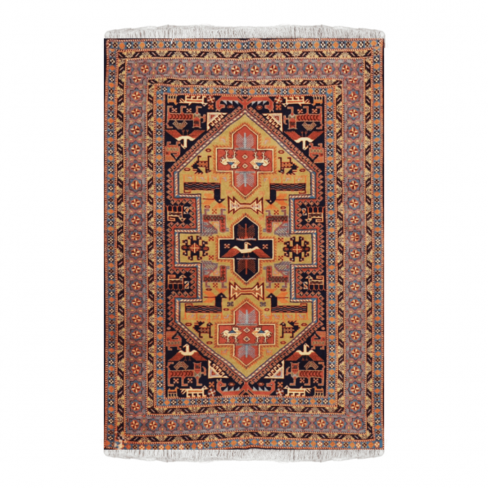 Karajeh Wool Persian Rug 4'50" X 5'6" ITEM# 479