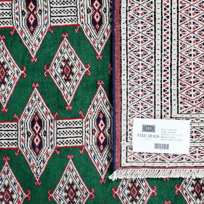 Turkaman Wool Persian Rug 4'3" x 5'9" ITEM# 510