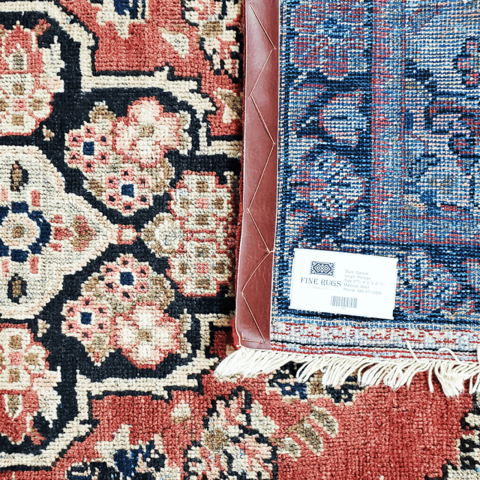 Sarouk Wool Persian Rug 4'6" x 6'11" ITEM# 551