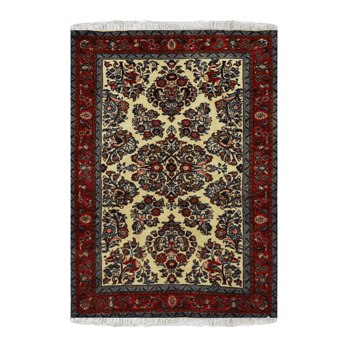 Sarouk Wool Persian Rug 3'7" x 5'4" ITEM# 599