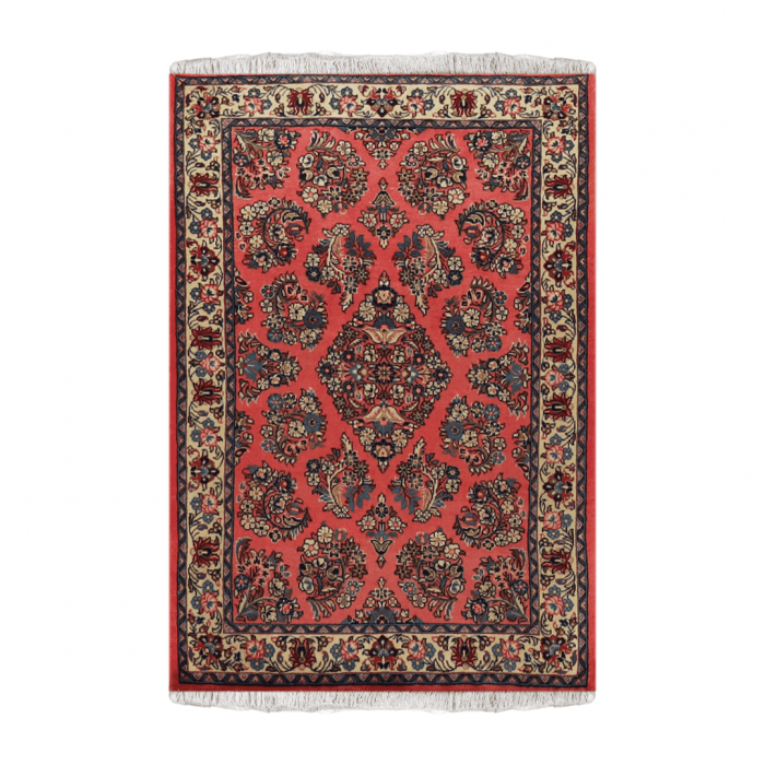 Sarouk Wool Persian Rug 3'7" x 5'4" ITEM# 605