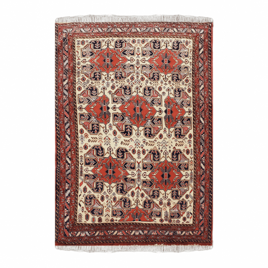 Afshar Wool Persian Rug 4'7" x 5'9"  ITEM# 609