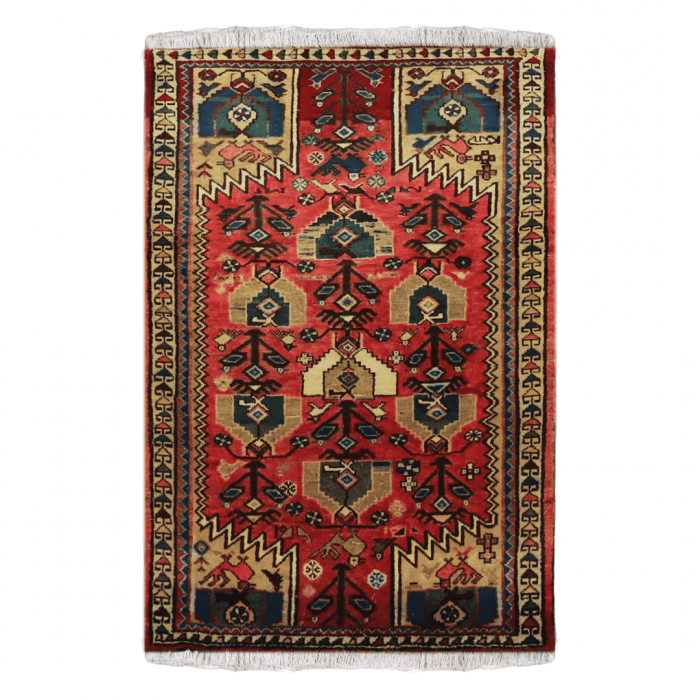 Hamadan Wool Persian Rug 4'2" X 7'4" ITEM# 629