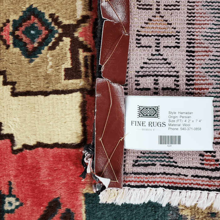Hamadan Wool Persian Rug 4'2" X 7'4" ITEM# 629