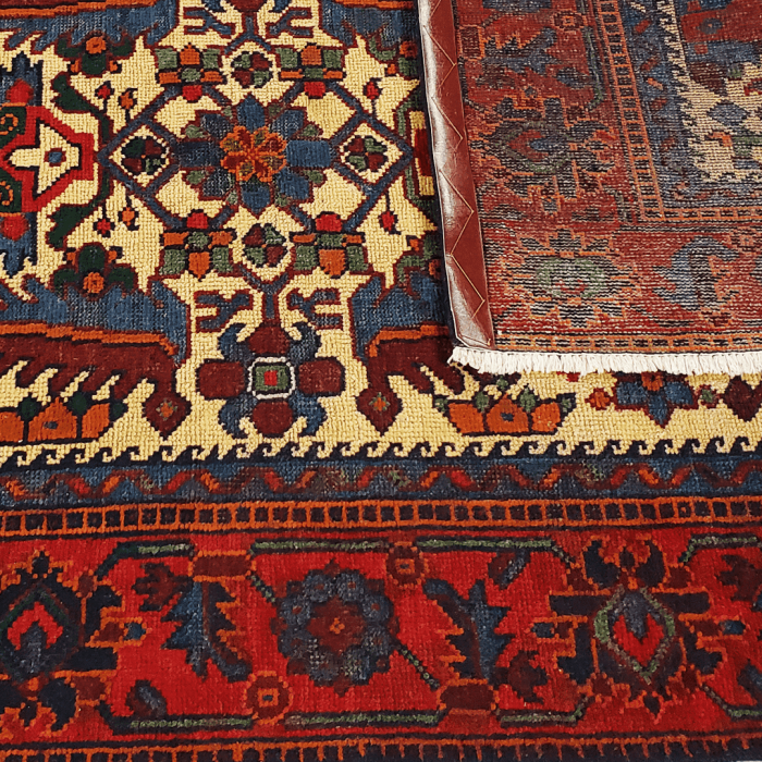 Antique Hamadan Wool Persian Rug 3'8" X 7'2"  ITEM# 633