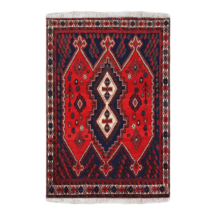 Hamadan Wool Persian Rug 4'1" X 6'3" ITEM# 635