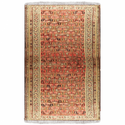 Antique Hamadan Wool Persian Rug 3'4" X 13'9"  ITEM# 734