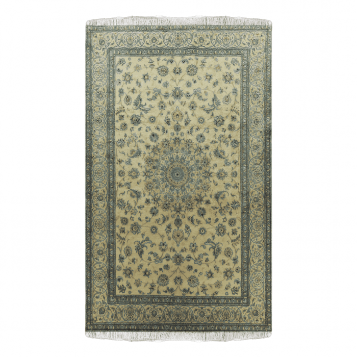 Naeen Wool and silk Persian Rug 6'6" x 9'9" ITEM# 940