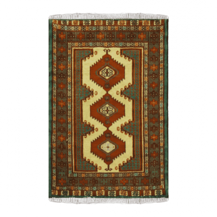 Turkaman Wool Persian Rug 2'1" x 2'1" ITEM# 948