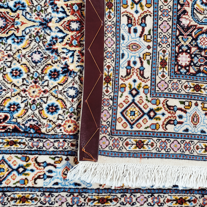 Light Moud Rug Wool & Silk 2'7" X 3'11" ITEM# 991