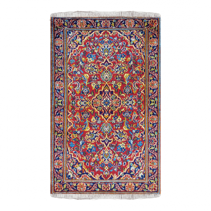 Moud Wool and silk Persian Rug 2'7" x 3'10" ITEM# 992