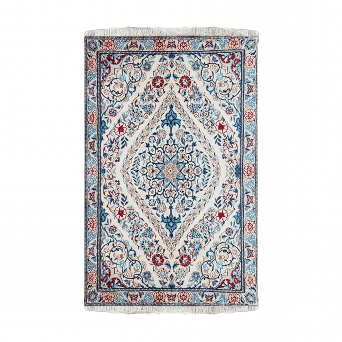 Isfahan FIne Rug Wool and Silk 2'11" X 4'3" ITEM# 995