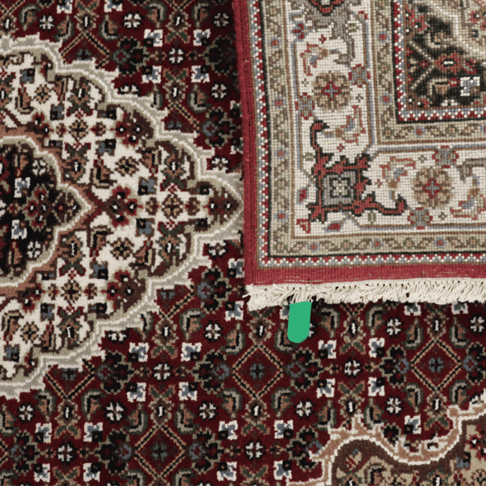 Tabriz Mahi Wool and silk Persian Rug 3' X 5'1"  ITEM# 0034