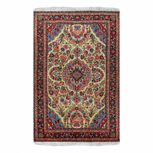 Sarouk Wool Persian Rug 4'6" x 7'2"  ITEM# 122