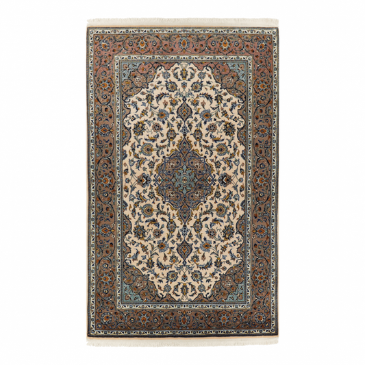 Kashan Wool Persian Rug 4'6" x 7'0"  ITEM# 129