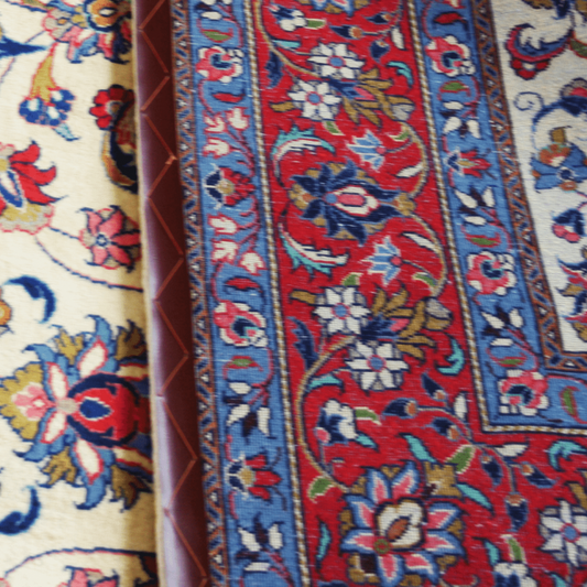 Sarouk Wool with Silk Foundation Persian Rug  ITEM# 169