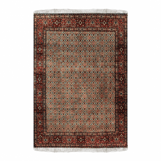 Bakhtiari Wool and silk Persian Rug 6'7" x 8'2"  ITEM# 271