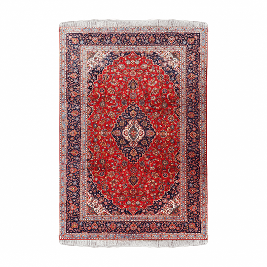 Kashan Wool Persian Rug 9'1" x 12'1"  ITEM# 342
