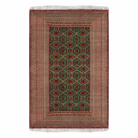 Turkaman Wool Persian Rug 4'9" x 6'7"  ITEM# 460