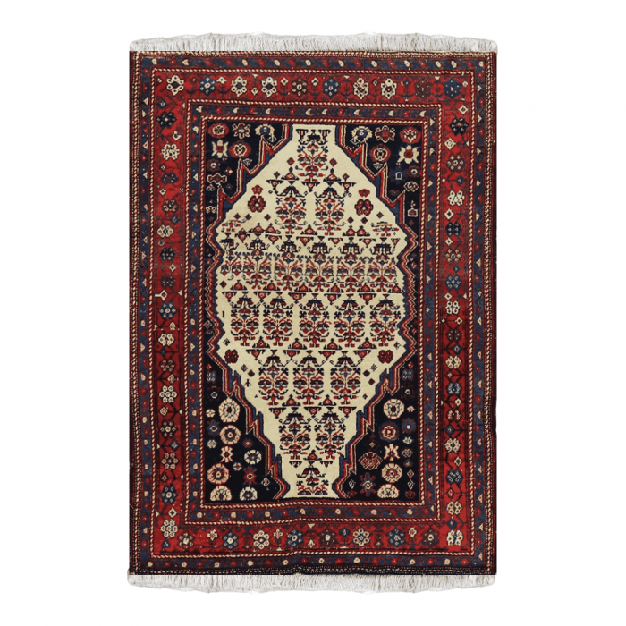 Kurdish Wool Persian Rug 4'20" X 5'9"  ITEM# 496