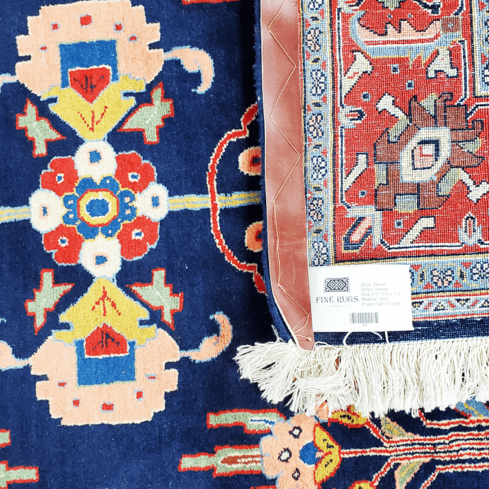 Sarouk Wool Persian Rug 5'5" x 7'2"  ITEM# 499