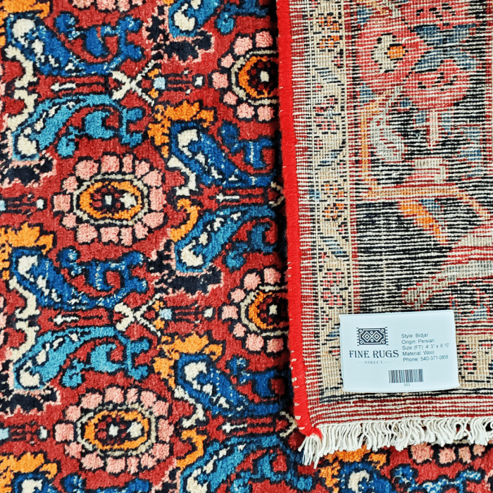 Bidjar Wool Persian Rug 4'3" X 6'3"  ITEM# 503