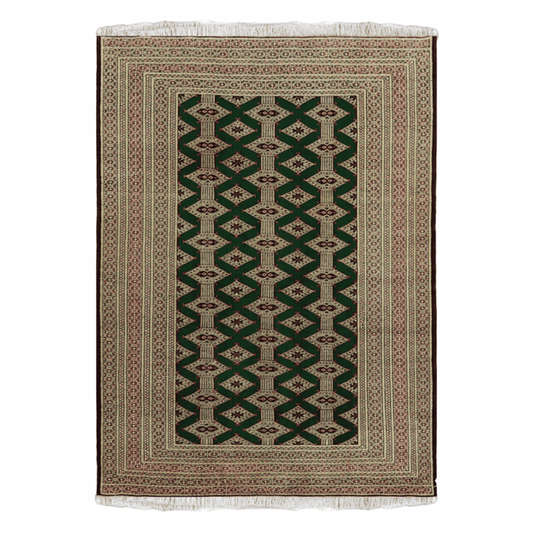 Turkaman Wool Persian Rug 4'3" x 5'9"  ITEM# 510