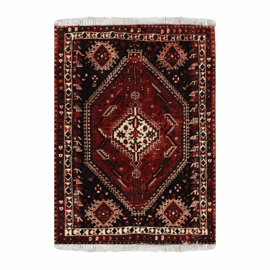 Shiraz Wool Persian Rug 3'9" x 5'2"  ITEM# 513
