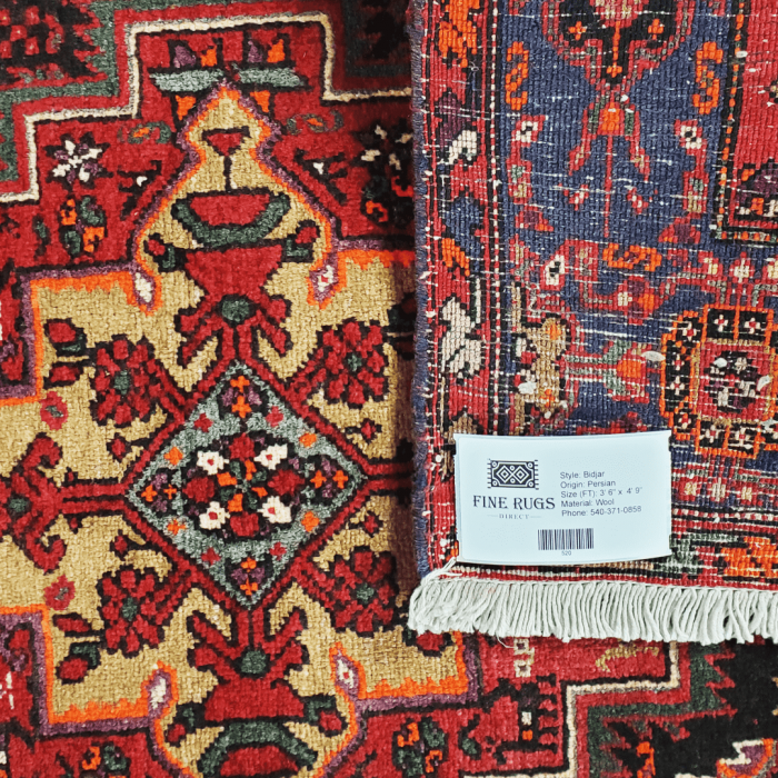 Bidjar Wool Persian Rug 3'6" X 4'9"  ITEM# 520