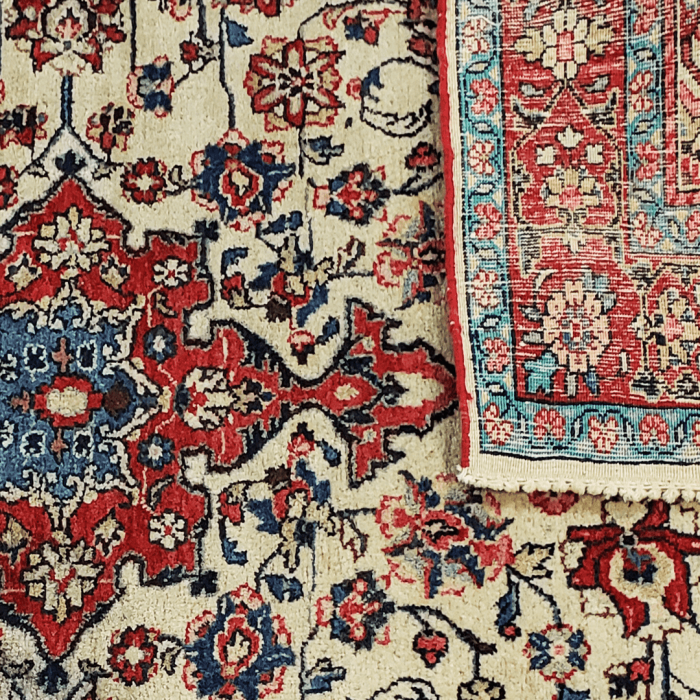 Antique Sarouk Wool Persian Rug 4'4" x 6'8"  ITEM# 522
