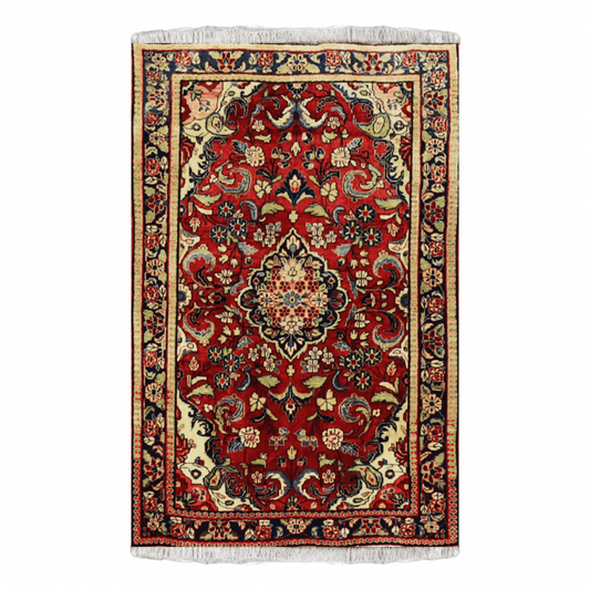 Sarouk Wool Persian Rug 4'4" x 6'7"  ITEM# 527