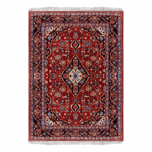 Kashan Wool Persian Rug 4'7" x 5'3"  ITEM# 528