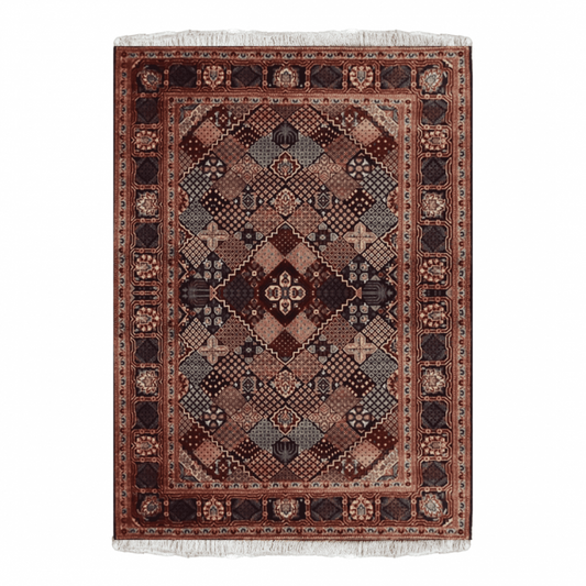 Kashan Wool Persian Rug 4'5" x 5'9"  ITEM# 529
