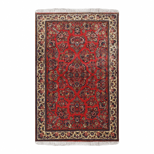 Sarouk Wool Persian Rug 4'5" x 6'8"  ITEM# 541