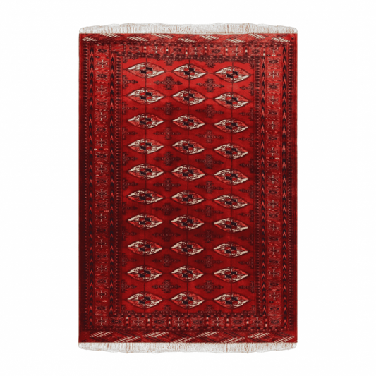 Turkaman Wool Persian Rug 4'8" x 6'6"  ITEM# 593