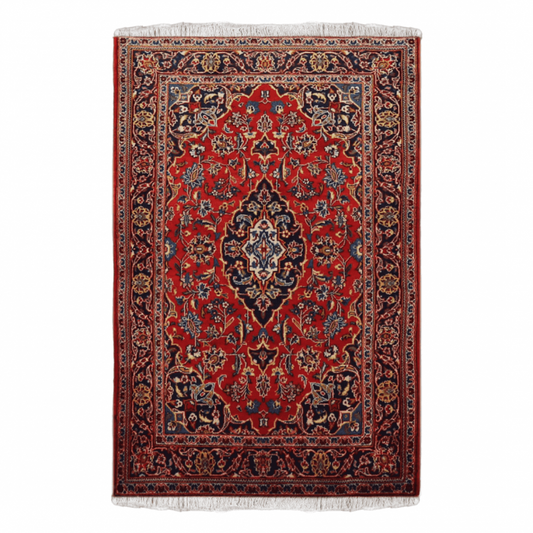Kashan Wool Persian Rug 3'7" x 6'7"  ITEM# 625