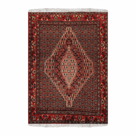 Bidjar Wool Persian Rug 4'1" X 5'  ITEM# 642