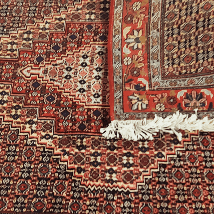 Bidjar Wool Persian Rug 4'1" X 5'  ITEM# 642