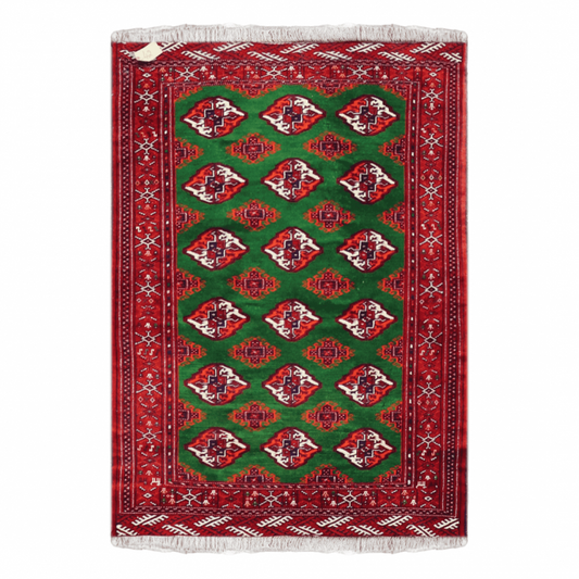 Turkaman Wool Persian Rug 4'10 x 5'5"  ITEM# 651