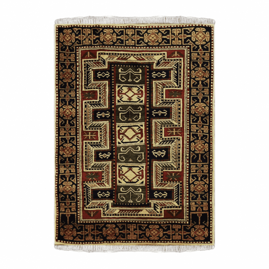 Herati Wool Rug 3'7" x 4'11"  ITEM# 653