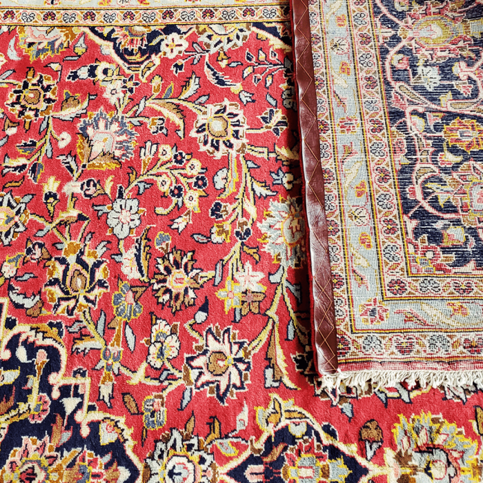Kashan Wool Persian Rug 9'7" x 13'0"  ITEM# 714